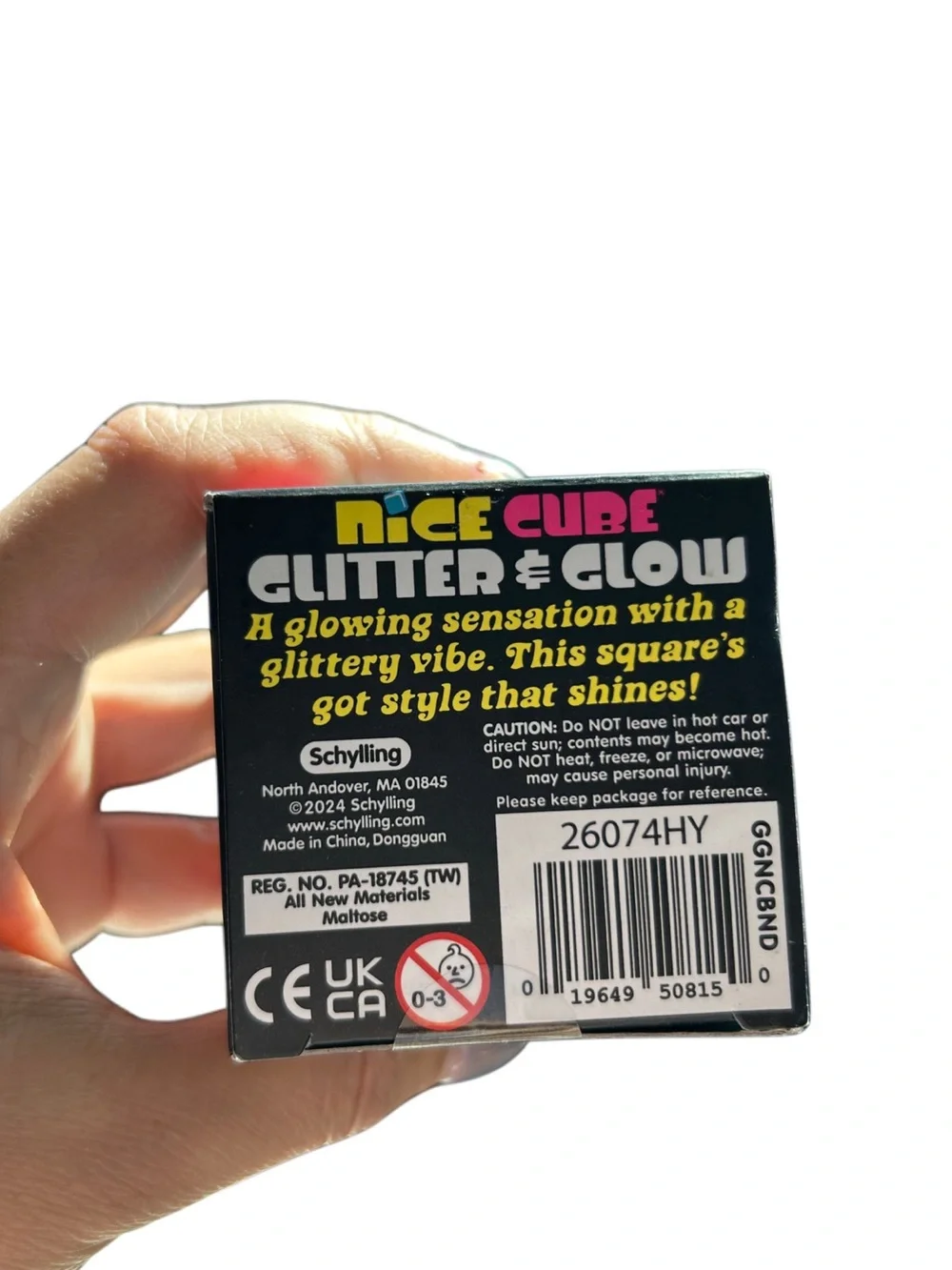 Authentic Needoh Nice Cube Glitter & Glow
